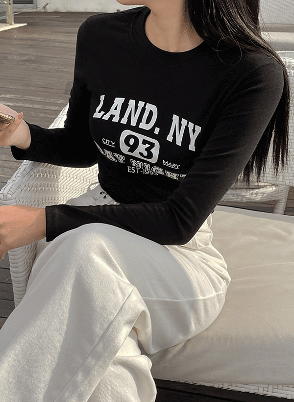 [데일리🤍이너활용굿] 랜드 크롭 라운딩 티셔츠